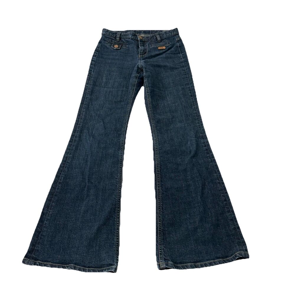 Marc By‎ Marc Jacobs Flare Jeans Womens 27 Blue Charlie P02 High Rise Stretch